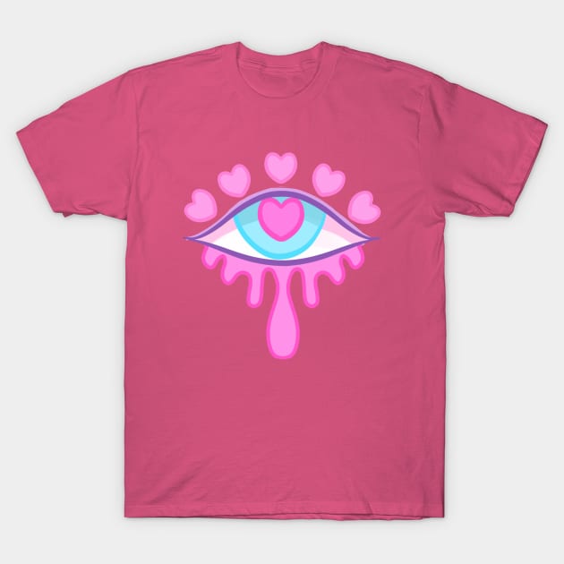 Heart Eyes T-Shirt by RileyOMalley